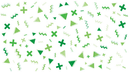 Green and white geometric pattern suitable for backgrounds, textiles, packaging, and stationery for a modern and stylish look.