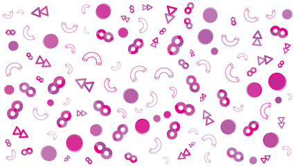 Pink and white geometric pattern suitable for backgrounds, textiles, stationery, and digital designs, adding a modern touch to your projects.