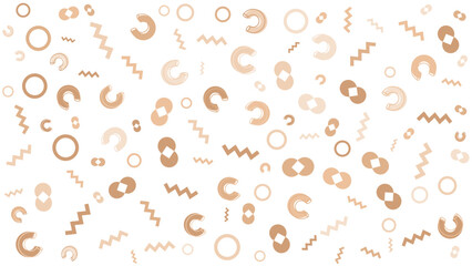 Pattern of brown shapes on a white background suitable for branding, textile, wallpaper, packaging, digital backgrounds, and stationery design projects.