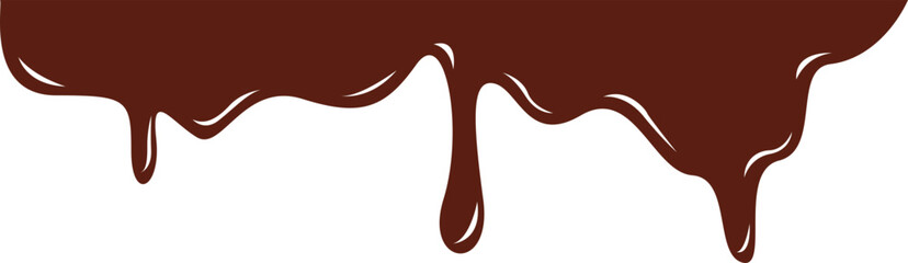 Chocolate Melted Border Illustration Element