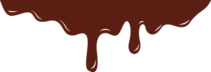 Chocolate Melted Border Illustration Element