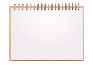 Isolated Blank Notebook On Transparent Background Illustration