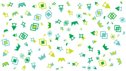 Green and blue geometric pattern ideal for backgrounds, wallpapers, prints, textiles, and digital designs. Bold and vibrant color scheme.