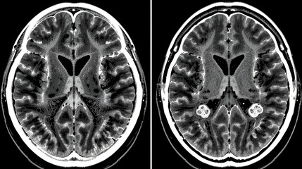 CT brain intracerebral hemorrhage and brain edema