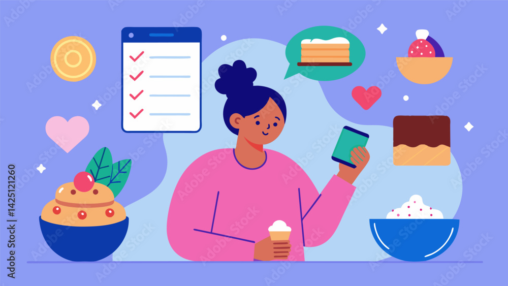 Poster a list of selfcare ideas including indulging in a favorite dessert calling a friend for a chat and t