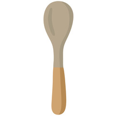 Wooden Spoon | Soft Pastel Kitchen Tool Illustration 
