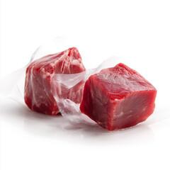 Obraz premium VacuumSealed Beef Steaks Raw Red Meat Food Photography
