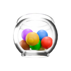 Side View Colorful Bowl