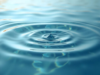 Serene aquatic ripples create a mesmerizing abstract pattern, showcasing the fluid dynamics and captivating beauty of water's surface tension