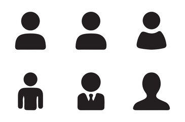 People icon. User icon vector set. Profile and people silhouette collection. Vector Eps 10
