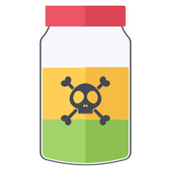 Illustration of Science Lab Equipment. Vector Cartoon Element.