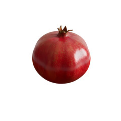 Juicy Pomegranate Fresh Ripe and Ready to Eat isolated on transparent background