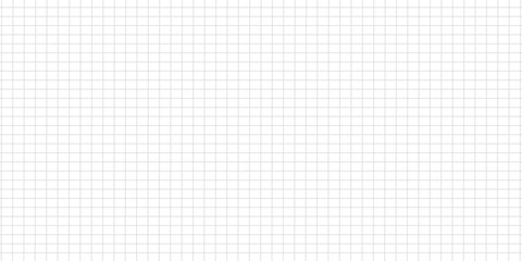 Squared wide black grid paper. Mathematics pattern. Notebook sheet blank. Typography template for making notebooks production, for school. Education backdrop. Black grid texture on white background.