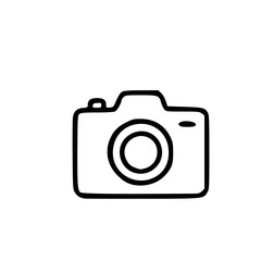 Outline Handdrawn Camera Icon