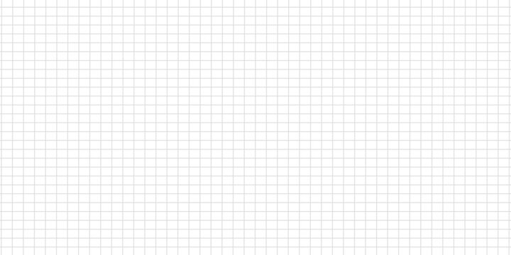 Squared wide black grid paper. Mathematics pattern. Notebook sheet blank. Typography template for making notebooks production, for school. Education backdrop. Black grid texture on white background.