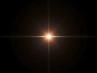 Obraz premium Spectacular lens flare illustration radiating vibrant light and energy against an isolated setting, ideal for adding a touch of brilliance and focus to any design