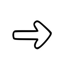 Outline Handdrawn Arrow Icon