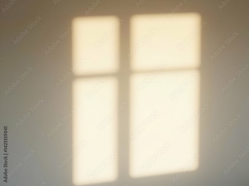 Poster subtle interplay of light and shadow created by window blinds casting a geometric pattern on a textu