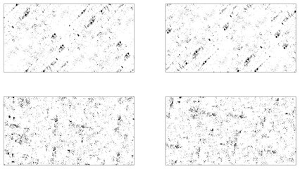 Grunge frame border texture on isolate background. crumpled grunge pattern for poster or vinyl album cover.