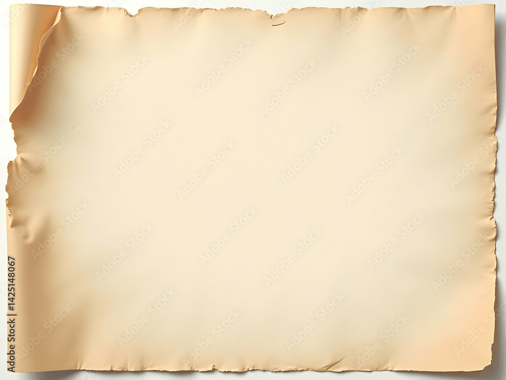 Poster vintage handmade paper texture with dusty surface and transparent background for creative projects, 