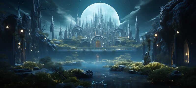 Mini world of atlantis, ai generative