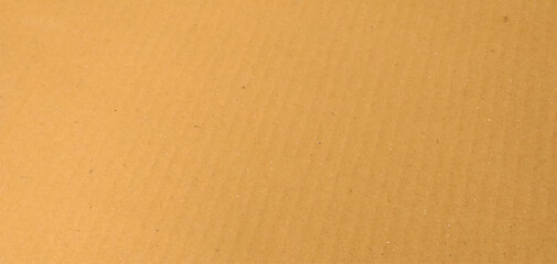 Background of brown kraft paper or cardboard texture. old paper sheet, parchment or papyrus surface, vector realistic illustration.
