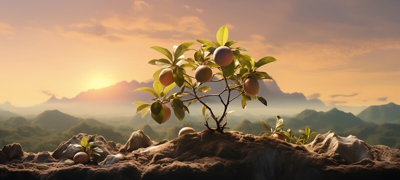 Mini world of sapodilla, ai generative