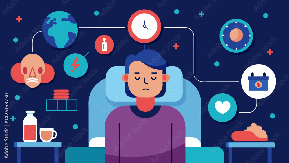 Poster an infographic summarizing the positive changes in sleep patterns and alleviation of insomnia sympto