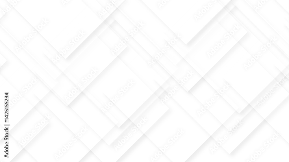 Canvas Prints abstract luxury white banner background. transparent material in 3d triangle and squares shapes desi