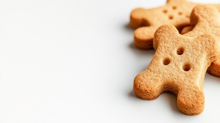 Gourmet Pet Treats on White Background