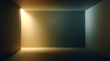 Abstract Interior Background with Soft Gradient Lighting, Minimalistic Design, Atmospheric Lighting for Modern Space and Interior Decor