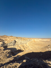 Canyon of Wadi Ash Shuwaymiyyah with unique stalactites in Oman