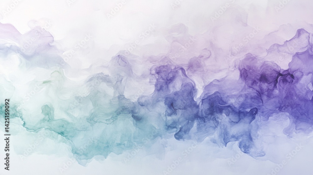 Poster dynamic swirls of colorful ink in abstract art studio setting digital illustration minimalist design
