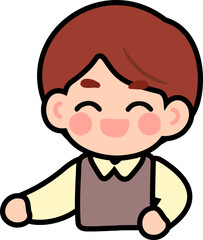 Flat Design Teacher Character Illustration