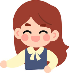 Obraz premium Flat Design Teacher Character Illustration