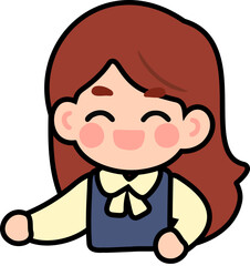 Flat Design Teacher Character Illustration