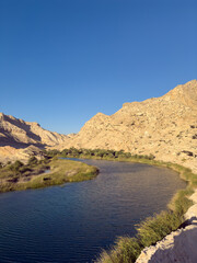Obraz premium Magical view of Wadi Sinaq in Salalah province, Southern Oman
