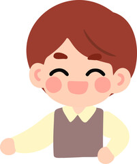 Flat Design Teacher Character Illustration