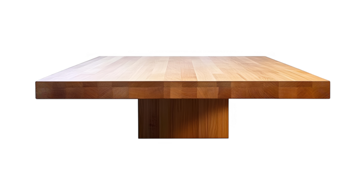 Isolated Wooden Table Illustration on Black Background Digital 3D Rendering - Powered by Adobe