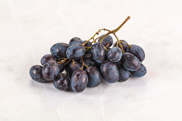 Blue juicy sweet ripe Grape bunch