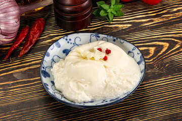Italian soft young cheese burrata