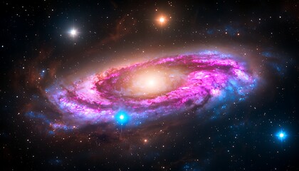 Fototapeta premium Spiral Galaxy in Deep Space (5)