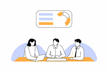 Clean vector showing a rising bar chart with an upward arrow and gold coin stacks, isolated on a white background with generous negative space below and to the left. Flat and minimalistic style