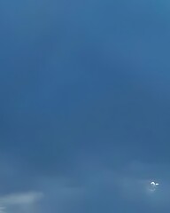 Solitary Cloud in a Vast Blue Sky