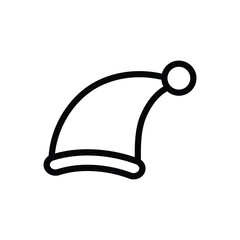 Christmas  Santa Claus hat line art