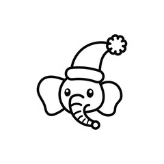 Christmas baby elephant