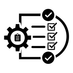 Project Task Icon for Business Productivity and Management Business icons Vector Illustration