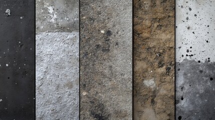 Five Textured Vertical Panels
