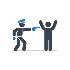 Police Confrontation Icon