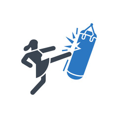 Kickboxing Training Icon